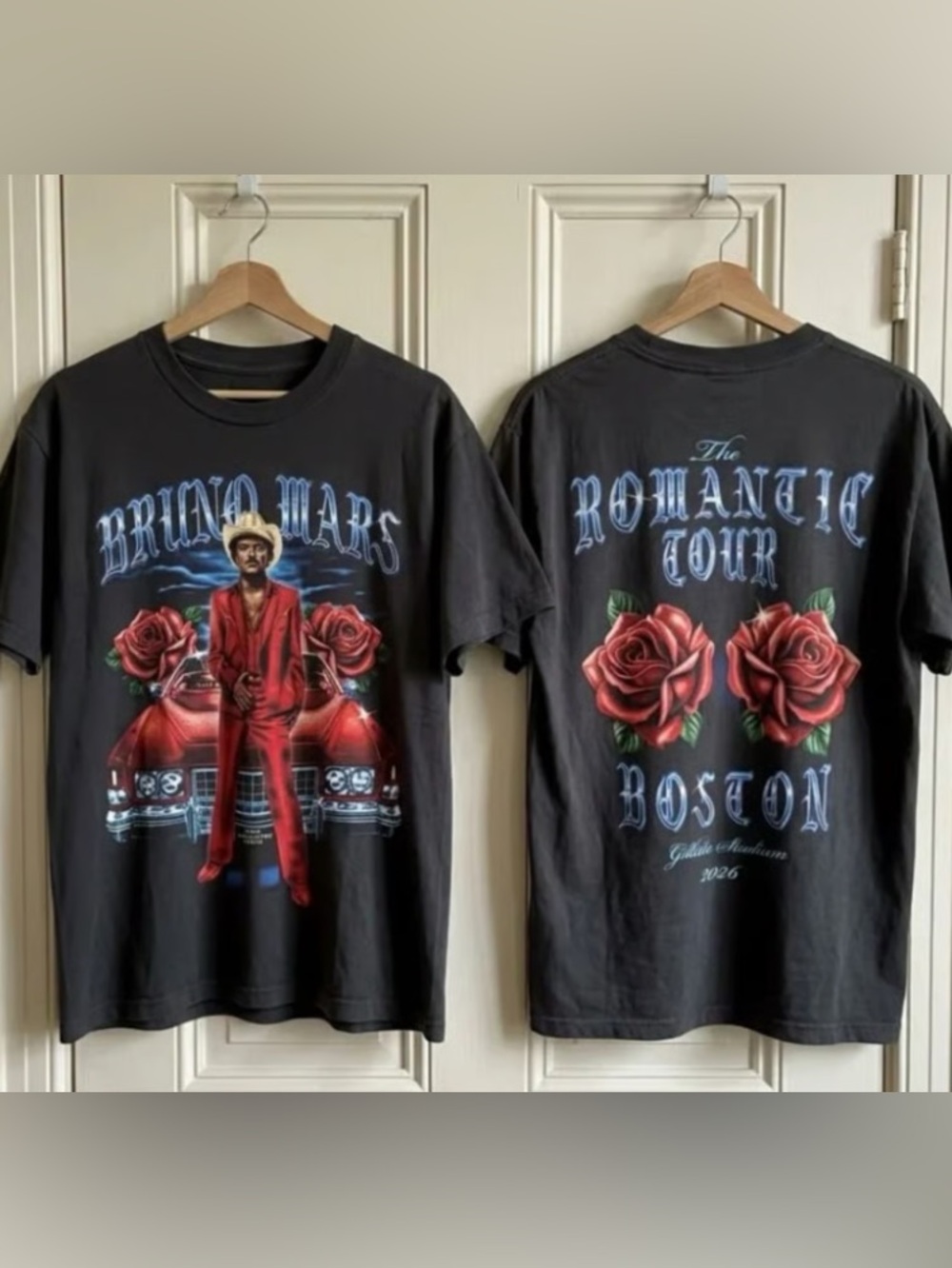 Bruno Mars The Romantic Tour 2026 Tee, Tour Music Lover Graphic T-Shirt